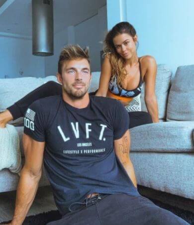 Alli Martinez ex boyfriend Christian Hogue with his current girlfriend Maria Del Mar during quarantine.